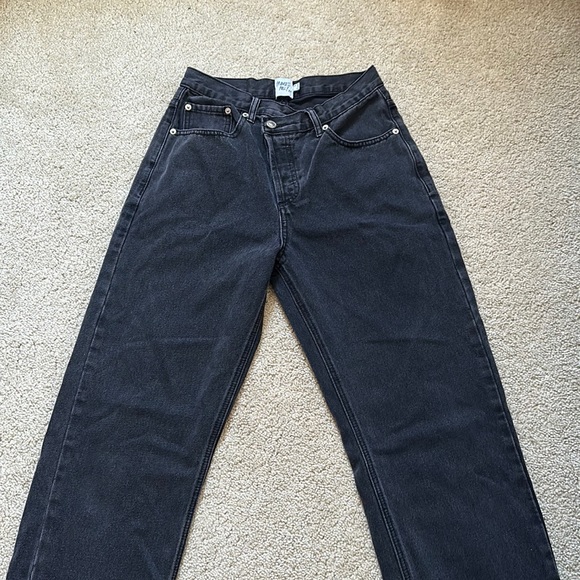 Princess Polly Denim - Princess Polly crossover black jeans